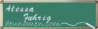 Alessa Fuhrig Visitenkarte